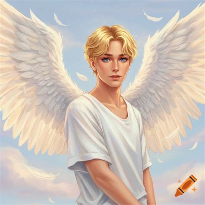 a blonde man with wings, a muscular red man, and a smaller catlike person bow