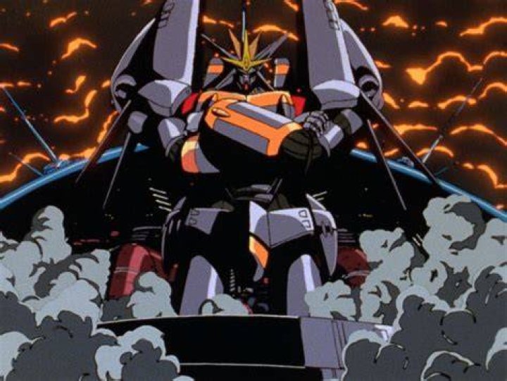 A giant mech doing the &ldquo;Gainax Pose&rdquo; by standing with its arms crossed