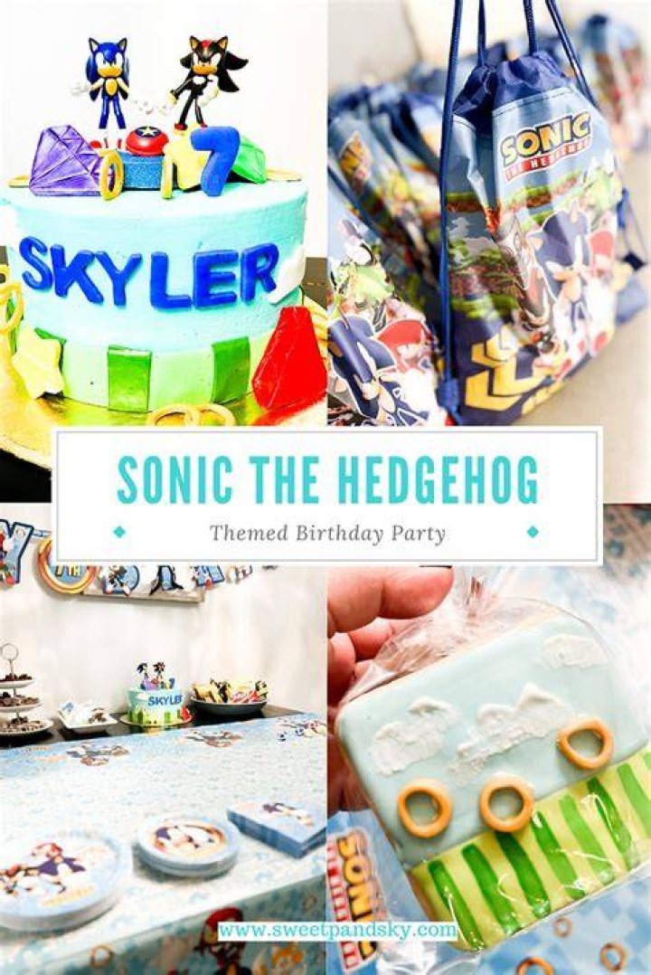 A Sonic the Hedgehog themed Xbox Series S with furry red and blue Xbox controllers