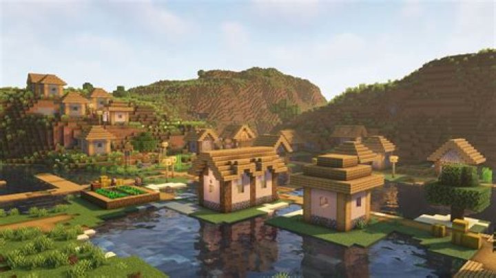 A village (Image via Minecraft)