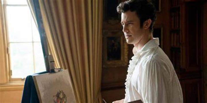 Benedict Bridgerton at his easel doing an art