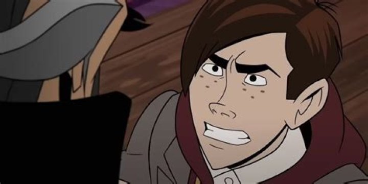 (L-R) Dean Venture (Michael Sinterniklaas) sitting next to Dr. Thaddeus S. &ldquo;Rusty&rdquo; Venture (James Urbaniak) in The Venture Bros.:&nbsp;Radiant Is the Blood of the Baboon Heart.