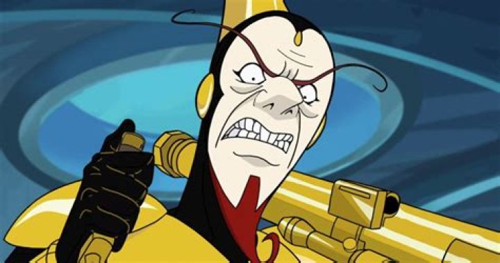 (L-R) The Monarch (Christopher McCulloch), Henchman 21 (Doc Hammer), and Dr. Mrs. The Monarch (Doc Hammer) sitting in a limousine in The Venture Bros.:&nbsp;Radiant Is the Blood of the Baboon Heart.