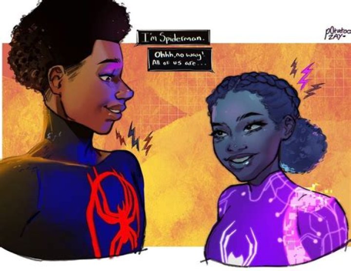 Miles meets Spider-Byte (or at least her avatar) in Across the Spider-Verse. 
