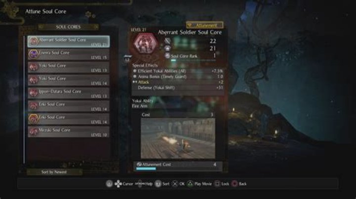 Nioh 2 Soul Cores guide