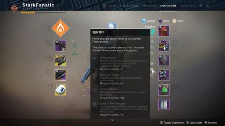 Sentry Gambit Prime armor set