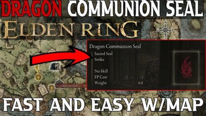The Dragon Communion Seal, a catalyst found in Fringefolk Hero&rsquo;s Grave in Elden Ring