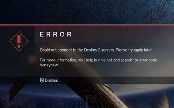 What is the Honeydew error code in Destiny 2?